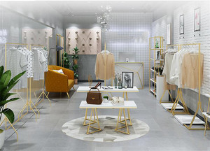 Commercio all'ingrosso Boutique di Moda Oro <span class=keywords><strong>Negozio</strong></span> di <span class=keywords><strong>Abbigliamento</strong></span> di Design del Display Apparecchi di boutique <span class=keywords><strong>negozio</strong></span> di <span class=keywords><strong>abbigliamento</strong></span> - Product Image 2