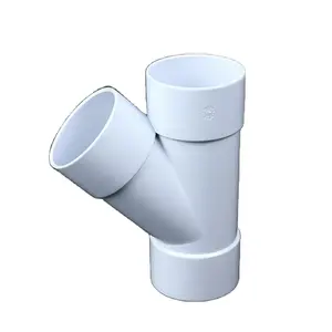 tube manufacture hot sale pvc-u dwv pipe and fittings series reducing skew tee with socket