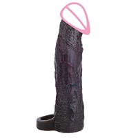 ORALSX XL Realistischer Vibrierender Penis-Sleeve G-Punkt-Stimulator Hohler Dildo Großhandel Ejakulationsverzögerung Erwachsenen-Sexspielzeug für Männer