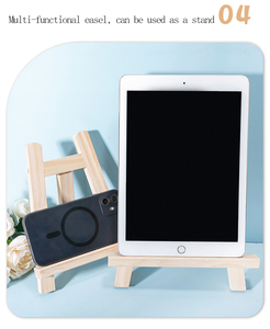 Support de Présentation Mini <span class=keywords><strong>Chevalet</strong></span> en <span class=keywords><strong>Bois</strong></span> Boyixuan pour Tablette, Téléphone, Photos et Œuvres d'Art - Support de Bureau en <span class=keywords><strong>Bois</strong></span> Naturel - Product Image 6