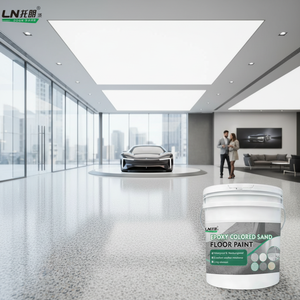 Bürstenauftragsbare Epoxid-Bodenfarbe Farbiger Sand Garage Zement Einfahrt Epoxidharz Farbiger Sand Epoxid-Bodenfarbe - Product Image 1