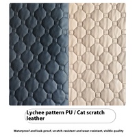 Nouvelle housse de siège de voiture pour animaux de compagnie en cuir PU écologique, durable, imperméable, résistante à l'usure, à motif solide, pour siège arrière