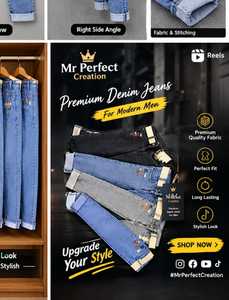 Jeans de Mezclilla para Hombre con Lavado Sulfur, Diseño de Bolsillo Redondo Sencillo, Estilo Clásico de Cinco Bolsillos, Costuras Duraderas y Estilo Casual para el Día a Día - Product Image 6