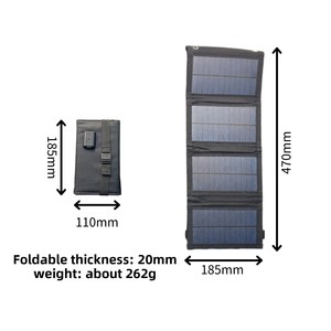 Estación de Energía Solar Plegable de 8W6V4 con Batería de Iones de Litio, Generador Portátil a Prueba de Agua para Emergencias en Interiores y Exteriores con Soporte de Energía - Product Image 3