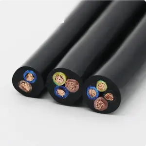 2 3 4 5 Cores 1 1.5 2.5 4 6 MM Copper Cable Wire Conductor Electric PVC Cable Soft Sheathed Power Wire