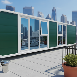 บ้านสำเร็จรูปทรงสี่เหลี่ยมผืนผ้าขนาด 11 เมตร แบบเคลื่อนย้ายได้ ระบายอากาศได้ดี พร้อมเฟอร์นิเจอร์ครบครัน โครงสร้างเหล็กขึ้นรูป รุ่น 1 Ldyz-202632 - Product Image 1