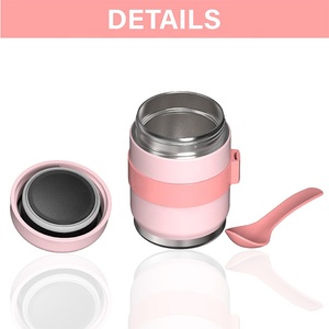 Heiße Angebote: 12 oz Isolierter Essensbehälter aus lebensmittelechtem Edelstahl mit doppelwandiger Vakuumisolierung und Löffel - Product Image 5