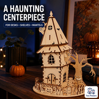 Kit de construction de maison d'arbre miniature en bois 3D à monter soi-même