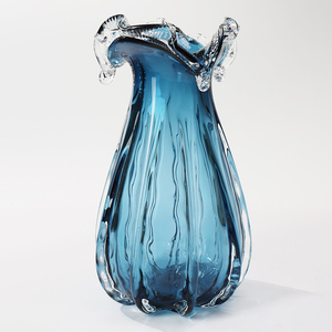 Vase moderne en <span class=keywords><strong>verre</strong></span> cristal pour plantes hydroponiques et fleurs séchées-Grand vase contemporain minimaliste pour la décoration intérieure, le mariage - Product Image 6