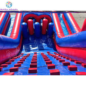 Memanjat tebing tiup PVC populer secara komersial dan seluncur untuk orang dewasa terburu-buru petualangan - Product Image 4