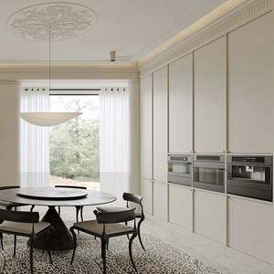 Petite armoire de cuisine de style français grise 2025, fournisseur de Foshan en Chine - Product Image 4