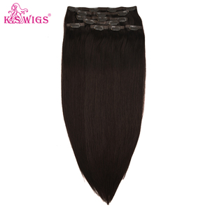 double layer pu clip in remy virgin human hair extensions straight seamless 7pcs 16 clips 100g per pack multiple colors to pick. - Product Image 1
