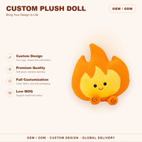 Peluche personnalisée adorable en forme de flamme de feu, jouet en peluche de dessin animé, cadeau en peluche douce, fabricant OEM de peluches en gros en polyester