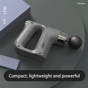 Pistola de masaje de vibración deportiva de tejido profundo eléctrica chip inteligente pistola de masaje de carga inalámbrica inteligente