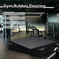 Tapis de gym en caoutchouc uni HANLI 20 mm, antidérapant, résistant à la pression, réduction du bruit, revêtement de sol en caoutchouc pour l'entraînement physique