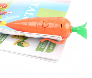 Stylo en plastique en forme de carotte mignon en gros avec enregistreur vocal intégré, temps d'enregistrement de 60 secondes pour les enfants de 5 à 7 ans - Product Image 4