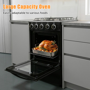 Nueva Llegada, Estufa de Gas Comercial Grande con Horno, 50*50*86cm, 7640W, 4 Quemadores, 220V, Electrodomésticos de Cocina - Product Image 3