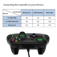 Manette de jeu filaire USB compatible One for One Slim pour PC Windows