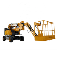Operação segura 8-20m auto conduzida homem articulado levantamento aéreo autopropulso elevador de boom articulante para venda