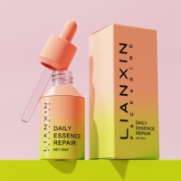 Flacon compte-gouttes en verre de luxe personnalisé de 30 ml pour huile essentielle, sérum, emballage cosmétique vide rose vert avec compte-gouttes