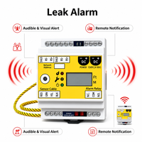 Contrôleur de détection de fuite d'eau Tuya Smart App avec alarme sonore RS485 Modbus RTU sur rail DIN pour centres de données/salle de serveurs/salles informatiques