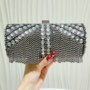 Nuevo Bolso de Mano con Borlas de Diamantes y Pedrería para Mujer, Estilo Europeo y Americano, Bolso Bandolera para Bodas y Eventos Nocturnos - Product Image 3