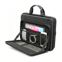 Étui de transport pour ordinateur portable personnalisé de 15,6 pouces en EVA rigide anti-pression, sac d'ordinateur protecteur antichoc avec bandoulière amovible