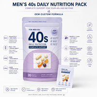 Pack de Compléments Nutritionnels Quotidiens Personnalisés pour Hommes (20-60 ans) – Sachets Multi-Nutriments à Marque Blanche pour Adultes