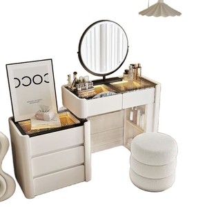 Haodao Furniture Factory Makeup Vanity With Led <b>Mirror</b> And Storage Drawers For Modern Bedroom - Product Image 5