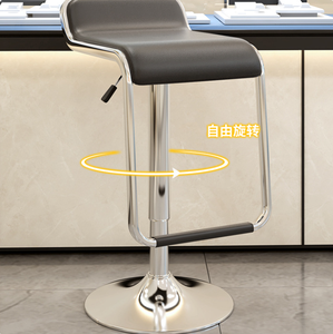 Taburetes de Bar Ajustables de Cuero Sintético Tapizado, Modernos, Giratorios, para Uso Comercial, para Isla de Cocina, Hotel, Comedor, Mostradores Altos - Product Image 4