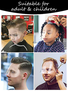 Portable jetable en plastique gouttelette d'eau coupe de cheveux protecteur barbier lavage visage maquillage masque de <span class=keywords><strong>douche</strong></span> pour la teinture - Product Image 4