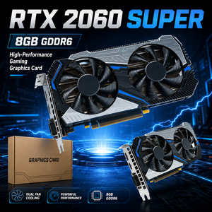 การ์ดจอ RTX 2060 SUPER 8GB GDDR6 256Bit พัดลมคู่ สำหรับเล่นเกม 4K บนเดสก์ท็อป PCI Express 14000MHz VRAM - Product Image 4