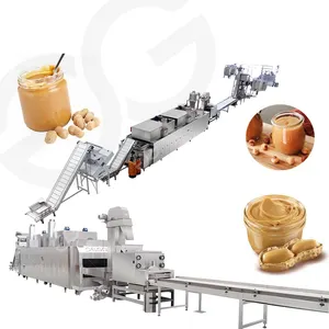 Industrial Sesame Butter Production Line Sesame Paste Maker Machine Equipment Make Peanut Butter Peanut Ground Butter Machine