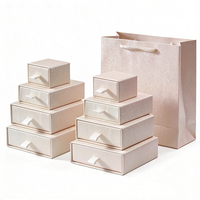 Boîte cadeau écologique personnalisée avec logo, recyclable, faite à la main, pour bijoux, colliers, bagues