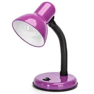 Lámpara de mesa metálica E27, bombilla no incluida, ideal para iluminar espacios y decorar ambientes. - Product Image 1