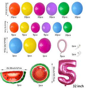 Accessori per feste Hawaii Kit per feste con palloncino in lamina di anguria - Product Image 3