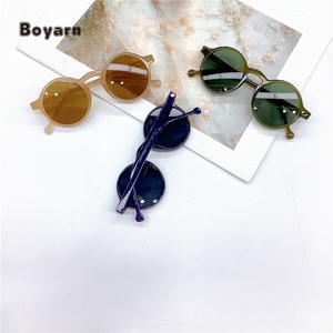 Boyarn Fashion Pc <strong>Frame</strong> Uv400 <strong>Baby</strong> Retro Oval 2022 Kids Sunglasses Wholesale Sun <strong>Glasses</strong> Shades - Product Image 3