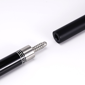 Queue de billard Xikuno en fibre de verre, 10,5 mm, de haute qualité, en carbone, avec embout de 12 mm, poignée en cuir, queue de billard 1/2 split, noire - Product Image 5