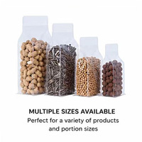 Sachet Doypack Transparent Personnalisé avec Logo en Forme de Bouteille, Refermable à Fermeture Éclair, pour Noix, Graines et Fruits Secs – Vente en Gros
