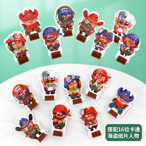Juego de Equilibrio Barco Pirata con 16 Personajes de Dibujos Animados, Juego de Mesa de Plástico para Niños, Juguete Interactivo Familiar para Desarrollar el Pensamiento - Product Image 2