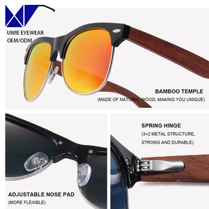 Tamaño 45-20-145 para Montura <span class=keywords><strong>de</strong></span> PC, Patillas <span class=keywords><strong>de</strong></span> Caoba |   Lentes Polarizadas |   Visión Nocturna Anti-Radiación |   Lente TAC Clásica |   Cómodo - Product Image 2