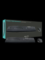 Ensemble clavier et souris sans fil Logic MK850 2.4G, clavier fin taille standard avec touches multimédias, design ergonomique pour le jeu et le bureau