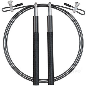 थोक फिटनेस भारी स्टील तार की गति रस्सी खेल गृह जिम भारित कूद रस्सी - Product Image 1