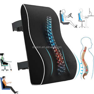 Cojín Lumbar de Gel refrigerante, almohada de espuma viscoelástica para la espalda, cojín ergonómico para silla de oficina, cojín de asiento, almohada de contorno de cintura ajustable - Product Image 1