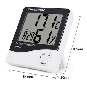 Medidor Electrónico de Temperatura y Humedad Interior de Alta Precisión <span class=keywords><strong>HTC</strong></span>-1, Termómetro e Higrómetro para el Hogar, Reloj Despertador con Temporizador - Product Image 6