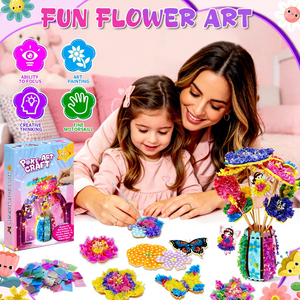 ดอกไม้สร้างสรรค์เจ้าหญิงโปเก-อาร์ต คราฟท์ แฮนด์เมด DIY แจกันกระดาษนางฟ้า ของเล่นเด็กผู้หญิงเพื่อการศึกษา ของเล่นแปลกใหม่ TUSIRUI - Product Image 4