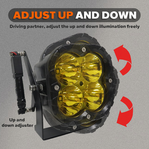 Faro Ausiliario LED Personalizzato da 5 Pollici 80W Rotante con Angolo Regolabile per Auto <span class=keywords><strong>Fuoristrada</strong></span> SUV ATV UTV - Product Image 1