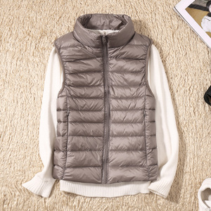 Gilet sans manches pour femmes, veste ultra léger, Slim, léger, coupe-vent et chaud, Portable, nouvelle collection 2021 - Product Image 3
