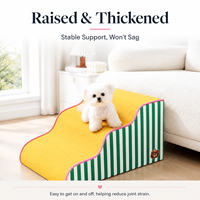 Haustiertreppen Hunde- und Katzenstufen Rampe 2-Stufen 3-Stufen Schaumstoff Rutschfest Waschbar Bett Sofa OEM Großhandel
