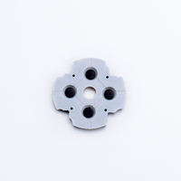 Kit de boutons en caoutchouc souple de remplacement pour manette PS5 DualSense, accessoires de jeu en silicone avec adhésif conducteur